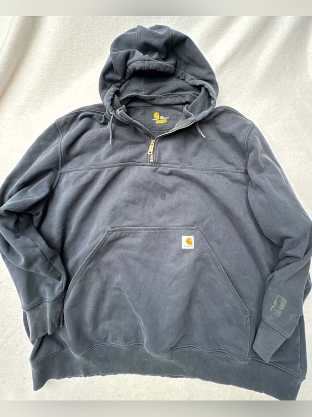 Carhartt Paxton Heavyweight Rain Defender Quarter-Zip Pullover Hoodie, 4XL